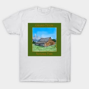 Mormon Row barn in Grand Teton National Park T-Shirt